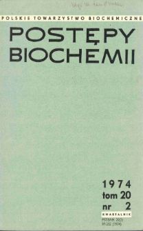 Postępy biochemii, Tom 20, Nr 2