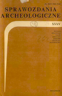 A Survey of the Investigations of the Bronze and Iron Age Sites in Poland in 1982