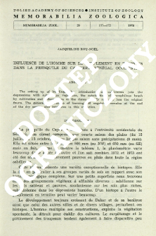 Influence de lʾhomme sur le peuplement en Termites dans la Presquîle du Cap-Vert (Sénégal occidental)