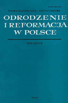 Obraz Polski w poezji łacińskiej XVI wieku