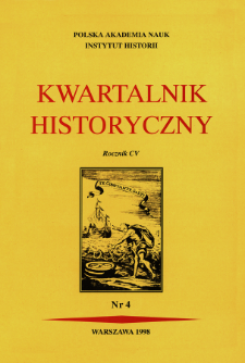 Kwartalnik Historyczny. R. 105 nr 4 (1998), Recenzje