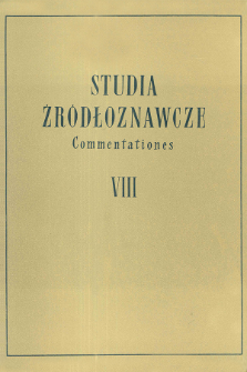 Przyczynki źródłowe do stosunków Polski ze Słowiańszczyzną południową w wiekach XIII-XVI