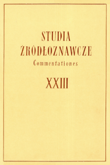 Zabytkowe inskrypcje Polski : uwagi metodyczne