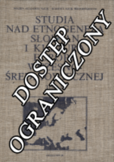 Studia nad etnogenezą Słowian i kulturą Europy wczesno-średniowiecznej. praca zbiorowa T. 2