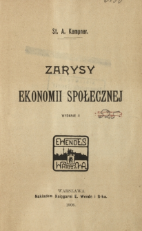 Zarysy ekonomii społecznej