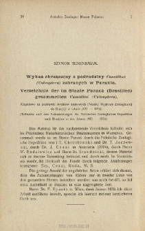 Wykaz chrząszczy z podrodziny Cassidini (Coleoptera) zebranych w Paranie : (Częściowo na podstawie wyników naukowych Polskiej Wyprawy Zoologicznej do Brazylji w latach 1921-1924)