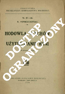 Hodowla, wychów i użytkowanie koni