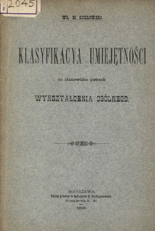 Klasyfikacya umiejętności ze stanowiska potrzeb wykształcenia ogólnego