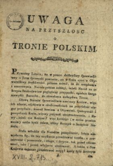 Uwaga Na Przyszłosc O Tronie Polskim