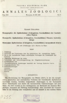 Monographie der Epilachninae (Coleoptera, Coccinellidae) der Australischen Region
