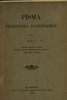 Pisma Franciszka Duchińskiego. T. 2.