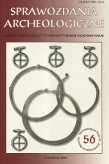 Sprawozdania Archeologiczne T. 56 (2004), Reviews