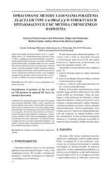 Opracowanie metody ujawniania położenia złącza LH typu n+n oraz p+p w strukturach epitaksjalnych z SiC metoda chemicznego barwienia