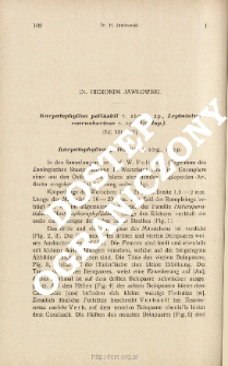 Karpatophyllon polińskii n. sbg. n. sp., Leptoiulus czarnohoricus n. sp., (Diplop.)