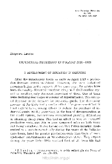 Industrial Recession in Poland 1924-1925