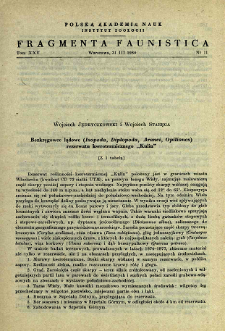 Bezkręgowce lądowe (Isopoda, Diplopoda, Aranei, Opiliones) rezerwatu kserotermicznego "Kulin"