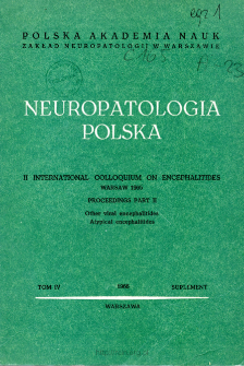 Neuropatologia Polska T.4 suppl. (1966)