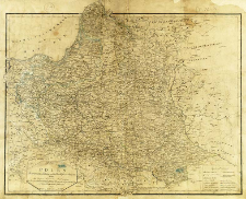 Charte von Polen in der dermahligen Eintheilung nach den Beschlüssen im Jahre 1815 nebst den übrigen Russischen Besitzungen, dem Preussischen Grosherzogthum Posen, der Republik Krakau und dem Königreiche Galizien