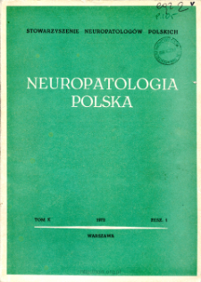 Neuropatologia Polska T.10 z. 1(1972)