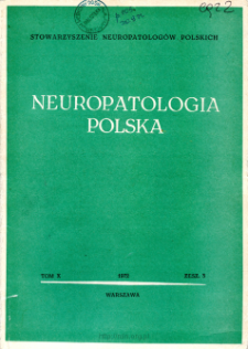 Neuropatologia Polska T.10 z.3 (1972)