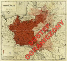 Mapa rozsiedlenia ludności polskiej : z uwzględnieniem spisów władz okupacyjnych w 1916 r.