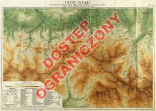 Tatry Polskie mapa środkowej części Tatr w podziałce 1:37 500