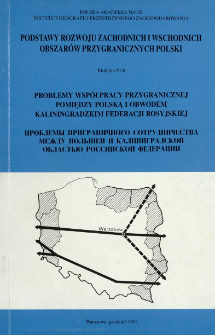 Problemy współpracy przygranicznej pomiędzy Polską i Obwodem Kaliningradzkim Federacji Rosyjskiej