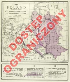 Map of Poland and adjacent countries