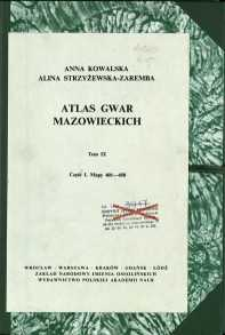 Atlas gwar mazowieckich. T. 9 cz. 1, Mapy 401-450