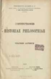 Institutiones historiae philosophiae. Vol. 2