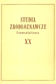 Legenda o pochodzeniu wielkich książąt litewskich : redakcje moskiewskie z końca XV i z XVI wieku