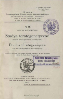 Studya teratogenetyczne