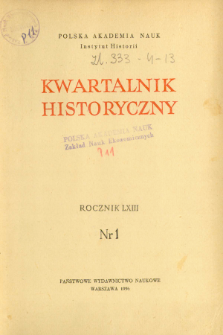 Z zagadnień kształtowania sie burżuazji polskiej