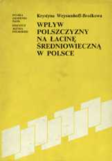 Wpływ polszczyzny na łacinę średniowieczną w Polsce