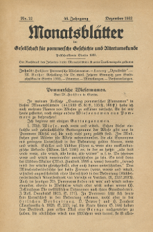 Monatsblätter Jhrg. 46, H. 12 (1932)