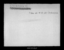 Cierzynko. Files of Niedzborz district in the Middle Ages. Files of Historico-Geographical Dictionary of Masovia in the Middle Ages