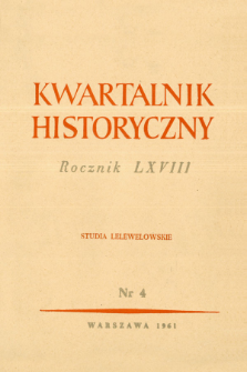 Kwartalnik Historyczny R. 68 nr 4 (1961), Listy do redakcji