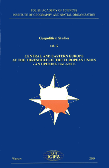 Central and Eastern Europe at the threshold of the European Union - an opening balance