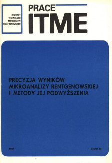 Precyzja wyników mikroanalizy rentgenowskiej i metody jej podwyższenia