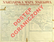 Narciarskia mapa śniegowa Ligi Popierania Turystyki