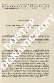 Nematocera (Diptera) of moist meadows on the Mazovian Lowland