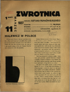 Zwrotnica : czasopismo : kierunek : sztuka teraźniejszości 1927 N.11-12