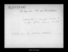 Kluczewo. Kartoteka powiatu szreńskiego w średniowieczu. Kartoteka Słownika historyczno-geograficznego Mazowsza w średniowieczu