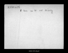 Kuklin. Files of Szrensk district in the Middle Ages. Files of Historico-Geographical Dictionary of Masovia in the Middle Ages