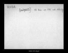 Ruda. Files of Szrensk district in the Middle Ages. Files of Historico-Geographical Dictionary of Masovia in the Middle Ages