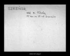 Szreńsk. Files of Szrensk district in the Middle Ages. Files of Historico-Geographical Dictionary of Masovia in the Middle Ages