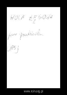 Ługowa Wola, now part of Pnie. Files of Grojec district in the Middle Ages. Files of Historico-Geographical Dictionary of Masovia in the Middle Ages