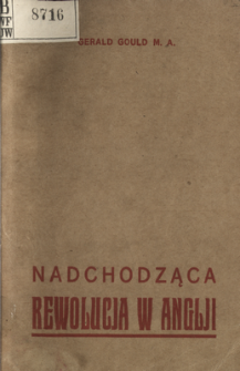 Nadchodząca rewolucja w Anglji