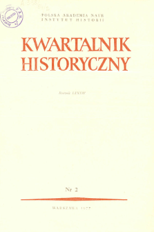 Kwartalnik Historyczny R. 84 nr 2 (1977), Strony tytułowe, spis treści