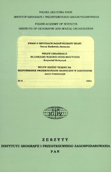 Uwagi o metodach badań klimatu miast = Remarks on methods of urban climate investigations